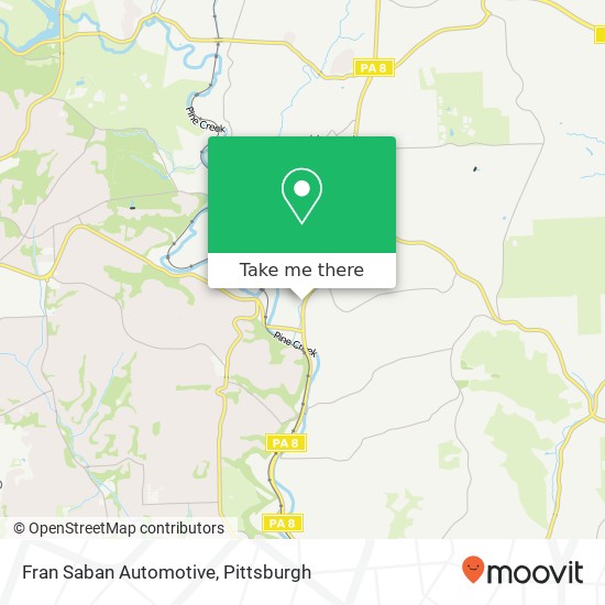 Fran Saban Automotive map