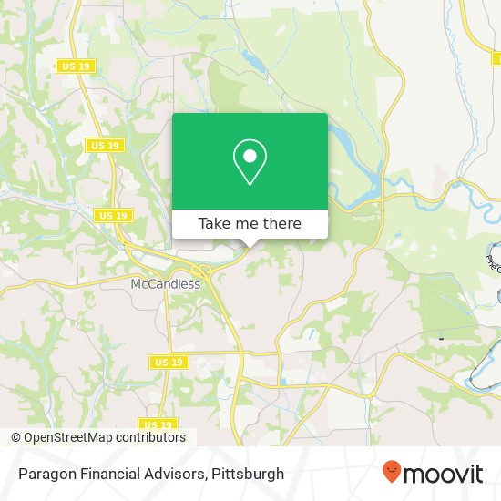 Mapa de Paragon Financial Advisors