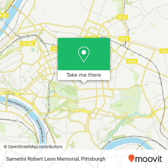 Sametini Robert Leon Memorial map