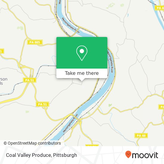 Mapa de Coal Valley Produce
