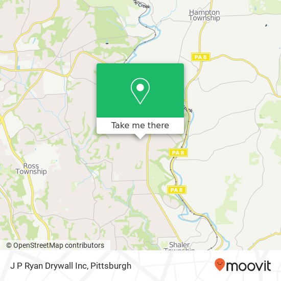 J P Ryan Drywall Inc map