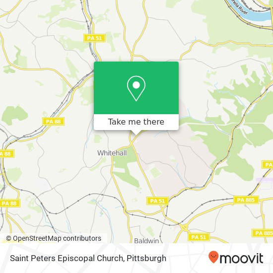 Saint Peters Episcopal Church map