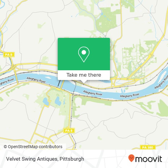 Mapa de Velvet Swing Antiques