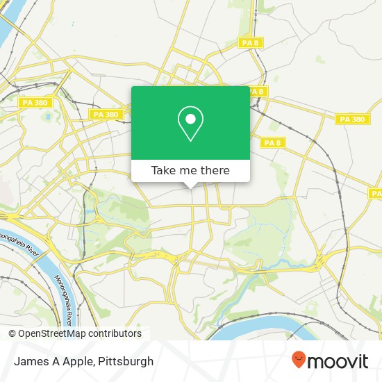 Mapa de James A Apple
