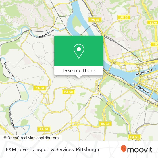 E&M Love Transport & Services map