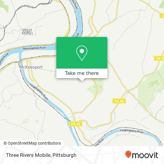 Mapa de Three Rivers Mobile