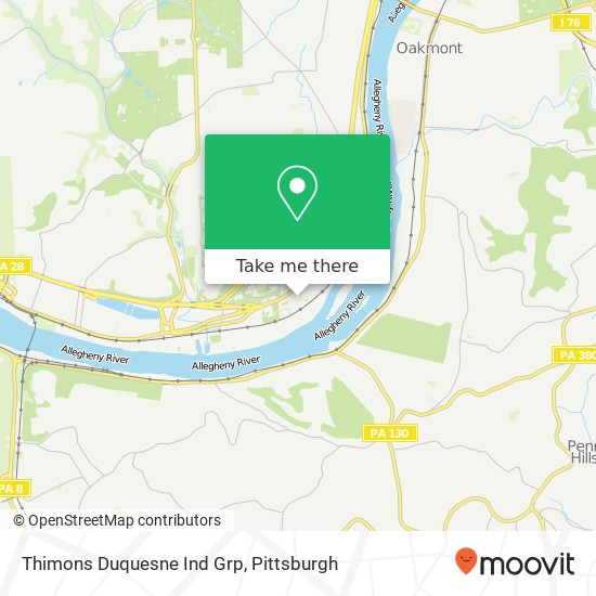 Thimons Duquesne Ind Grp map