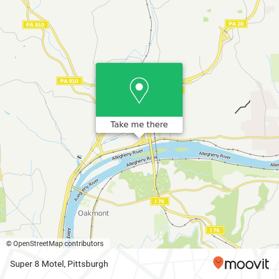 Super 8 Motel map