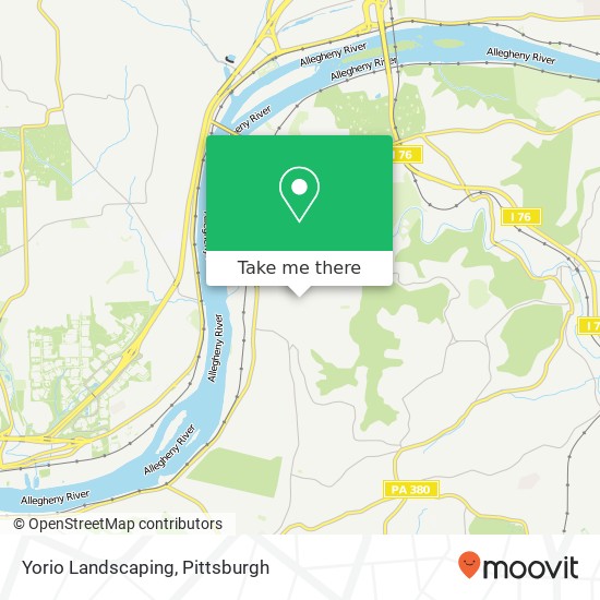 Yorio Landscaping map