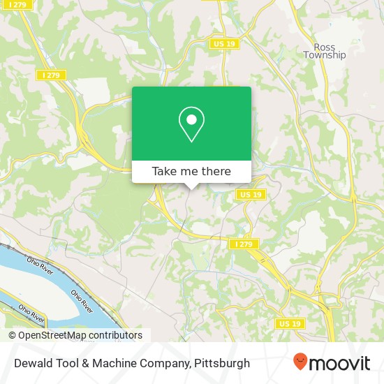 Dewald Tool & Machine Company map