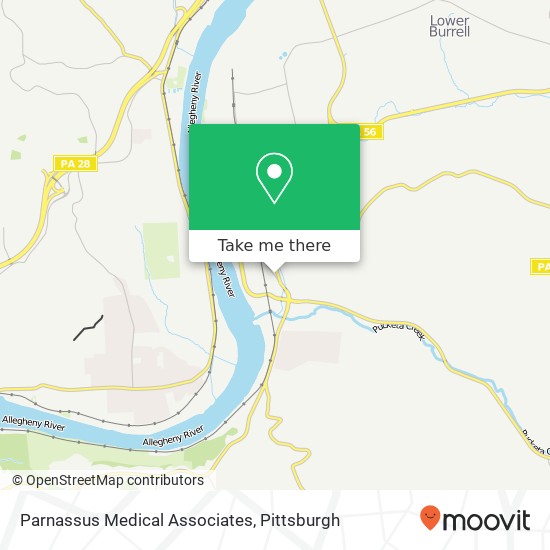Parnassus Medical Associates map