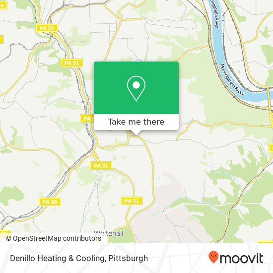 Denillo Heating & Cooling map