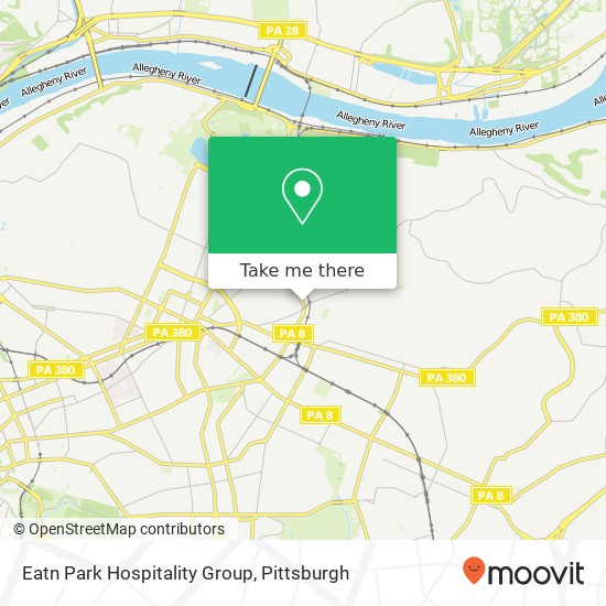 Eatn Park Hospitality Group map