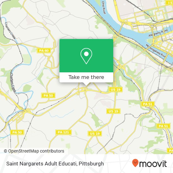 Saint Nargarets Adult Educati map