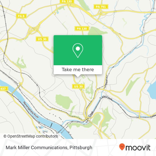 Mapa de Mark Miller Communications