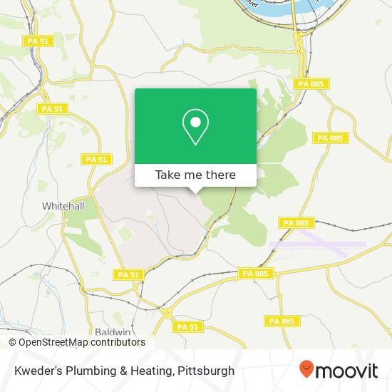 Kweder's Plumbing & Heating map