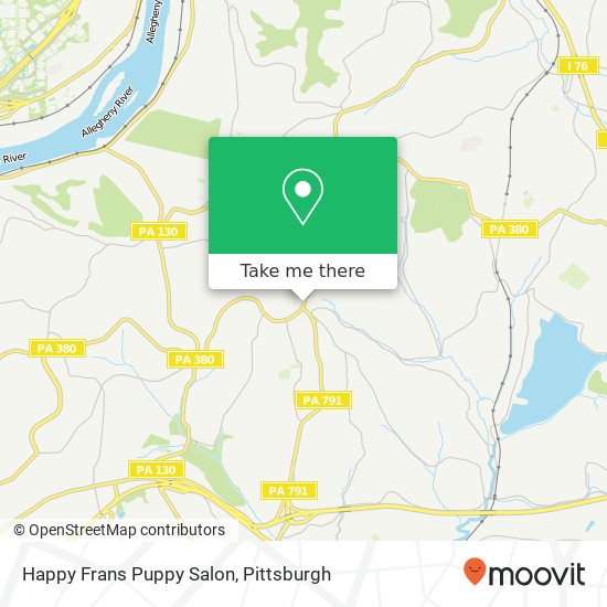 Happy Frans Puppy Salon map