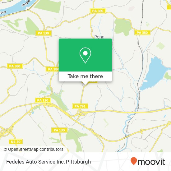 Mapa de Fedeles Auto Service Inc