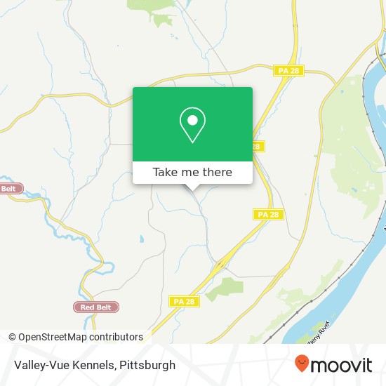 Valley-Vue Kennels map