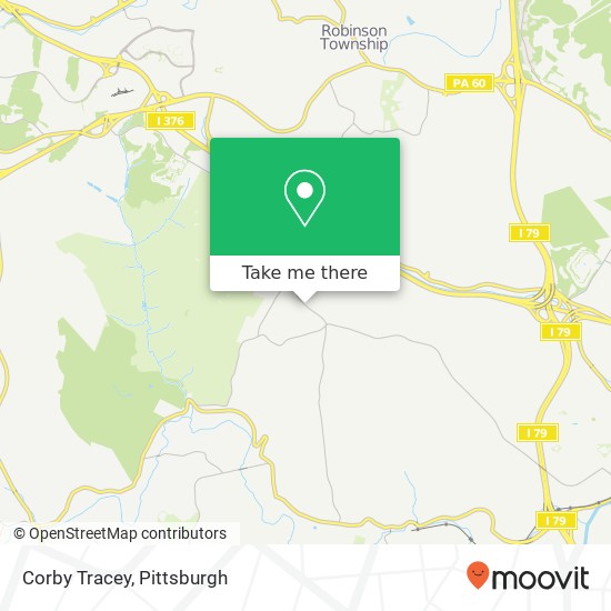 Corby Tracey map