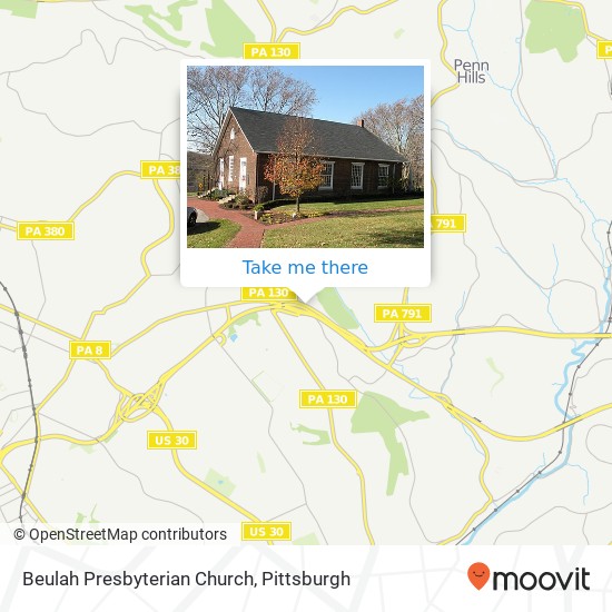 Mapa de Beulah Presbyterian Church