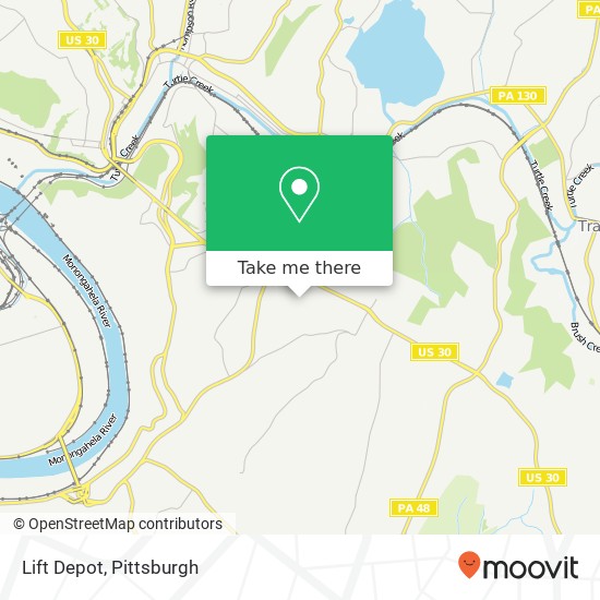 Lift Depot map