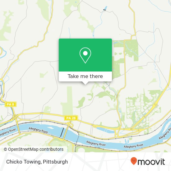Mapa de Chicko Towing