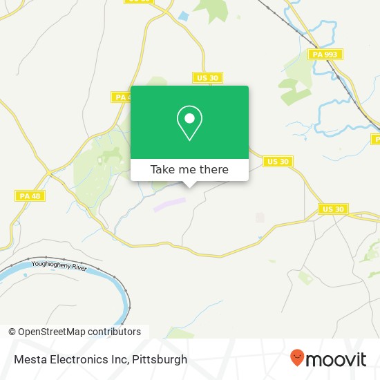 Mapa de Mesta Electronics Inc