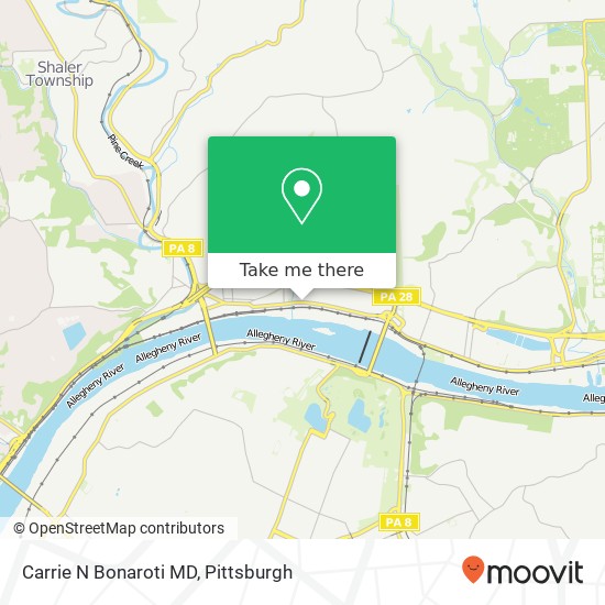 Carrie N Bonaroti MD map