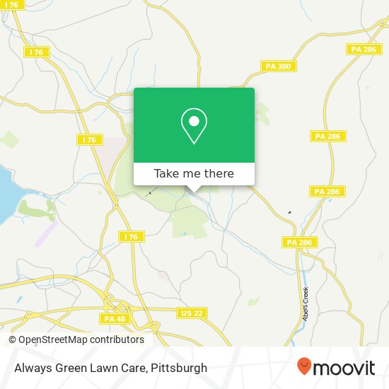 Always Green Lawn Care map