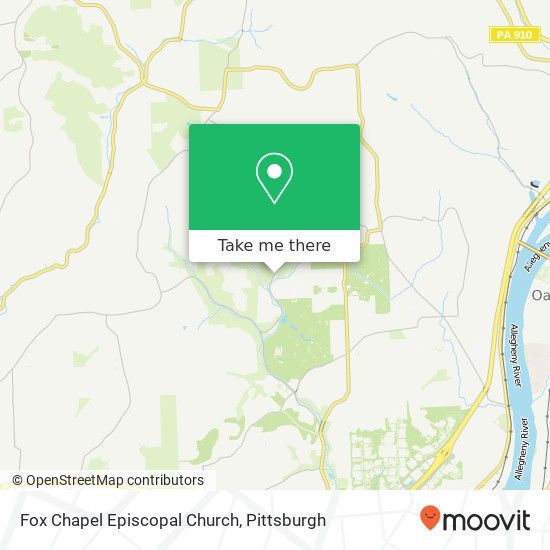 Fox Chapel Episcopal Church map