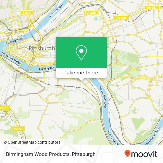 Birmingham Wood Products map