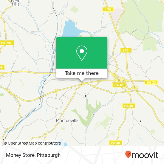 Mapa de Money Store
