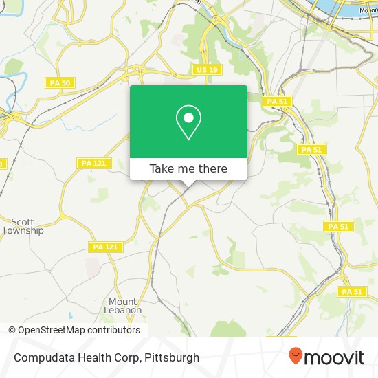 Mapa de Compudata Health Corp