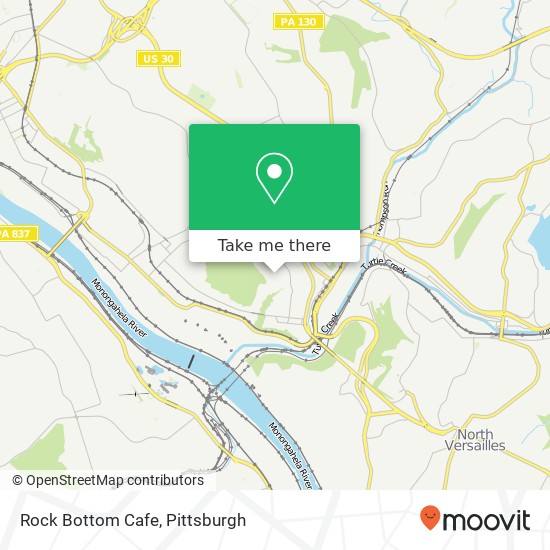 Mapa de Rock Bottom Cafe