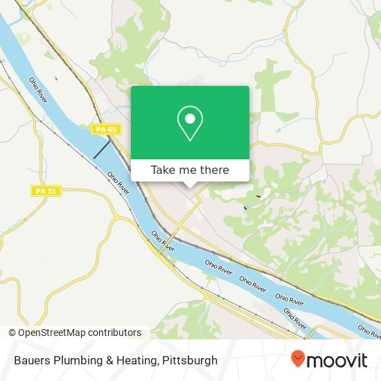 Bauers Plumbing & Heating map