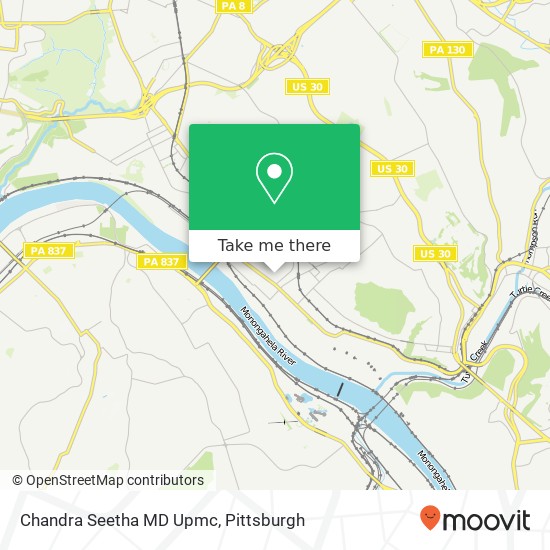 Chandra Seetha MD Upmc map