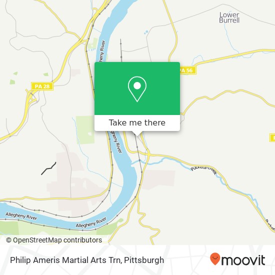 Philip Ameris Martial Arts Trn map