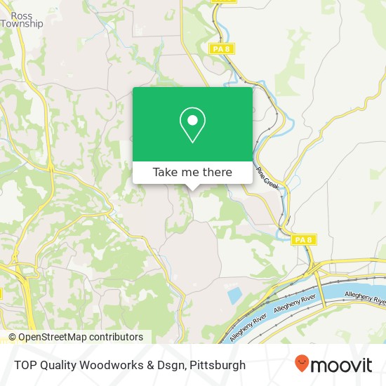 TOP Quality Woodworks & Dsgn map