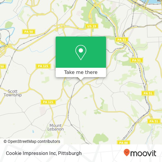 Cookie Impression Inc map