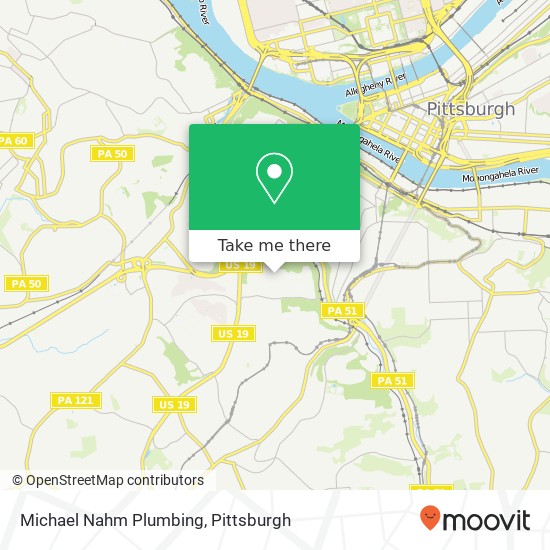 Mapa de Michael Nahm Plumbing