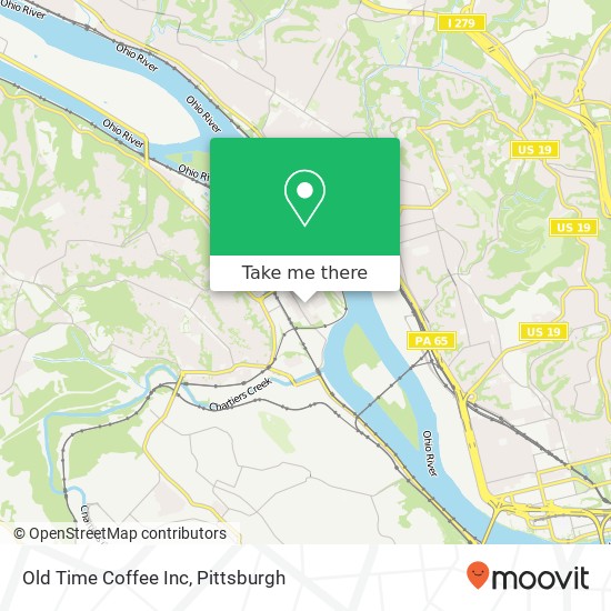 Old Time Coffee Inc map