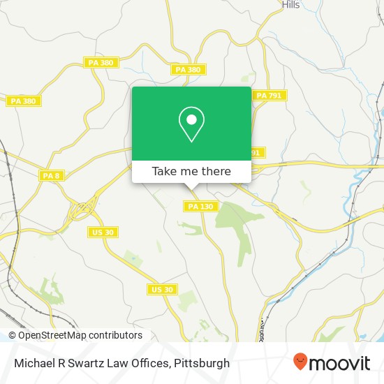 Mapa de Michael R Swartz Law Offices