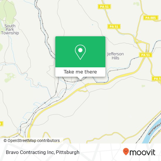 Bravo Contracting Inc map
