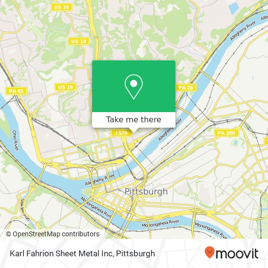 Mapa de Karl Fahrion Sheet Metal Inc