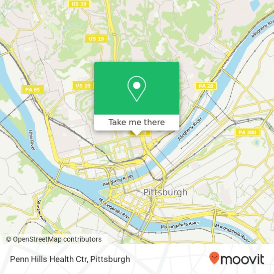 Mapa de Penn Hills Health Ctr