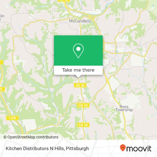 Kitchen Distributors N Hills map