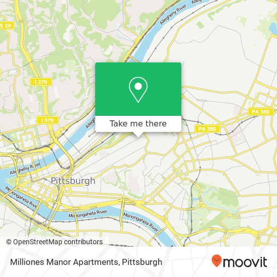 Milliones Manor Apartments map