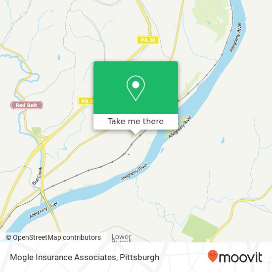 Mogle Insurance Associates map
