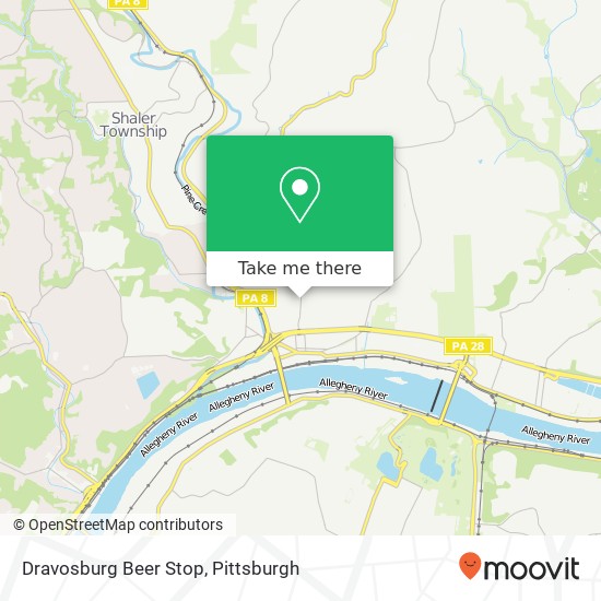 Dravosburg Beer Stop map